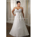 Modisches Brautkleid mit Spitze bestickt